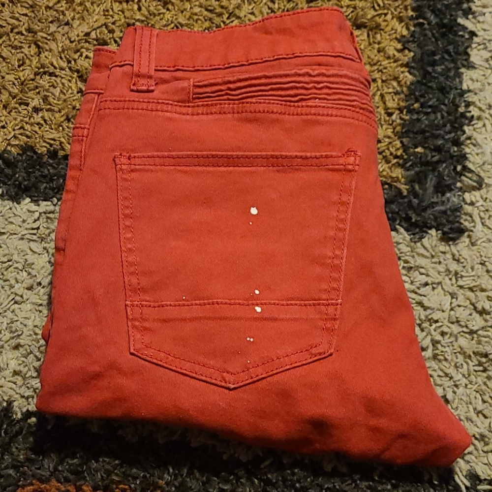 Men's jeans-red